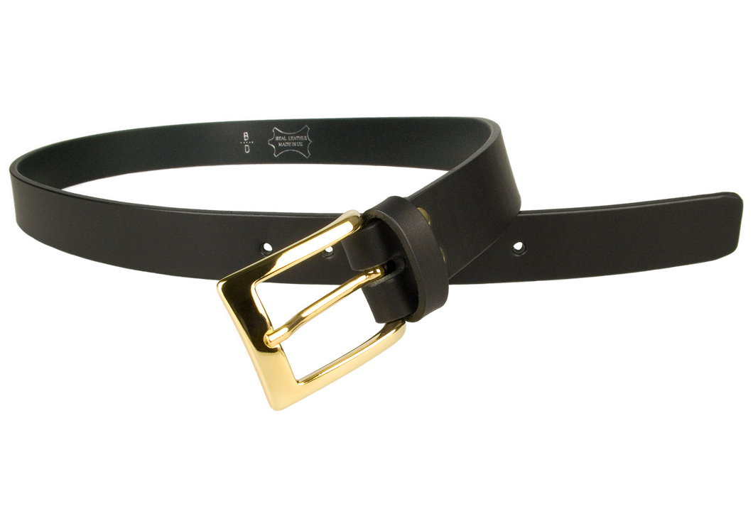 Mens Black Leather Belt With Gold Buckle | BELT DESIGNS
