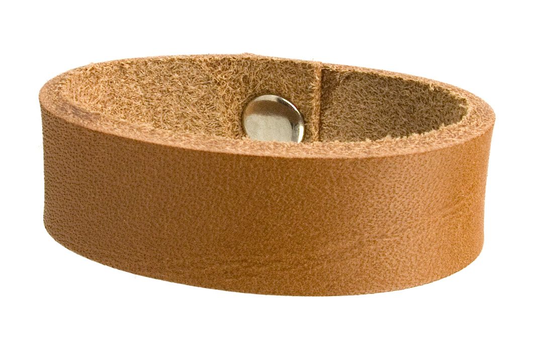 Light Tan Leather Belt Loop. Full Grain Vegetable Tanned Leather. Made In UK.