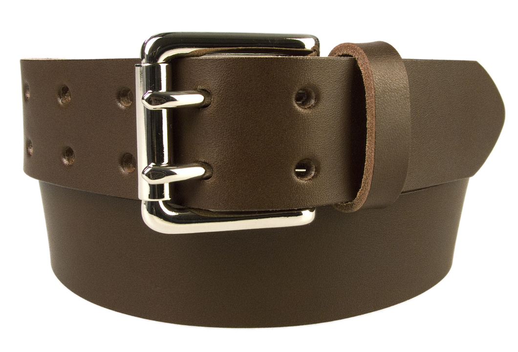 Leather Jeans Belt Double Prong Roller Buckle BELT DESIGNS