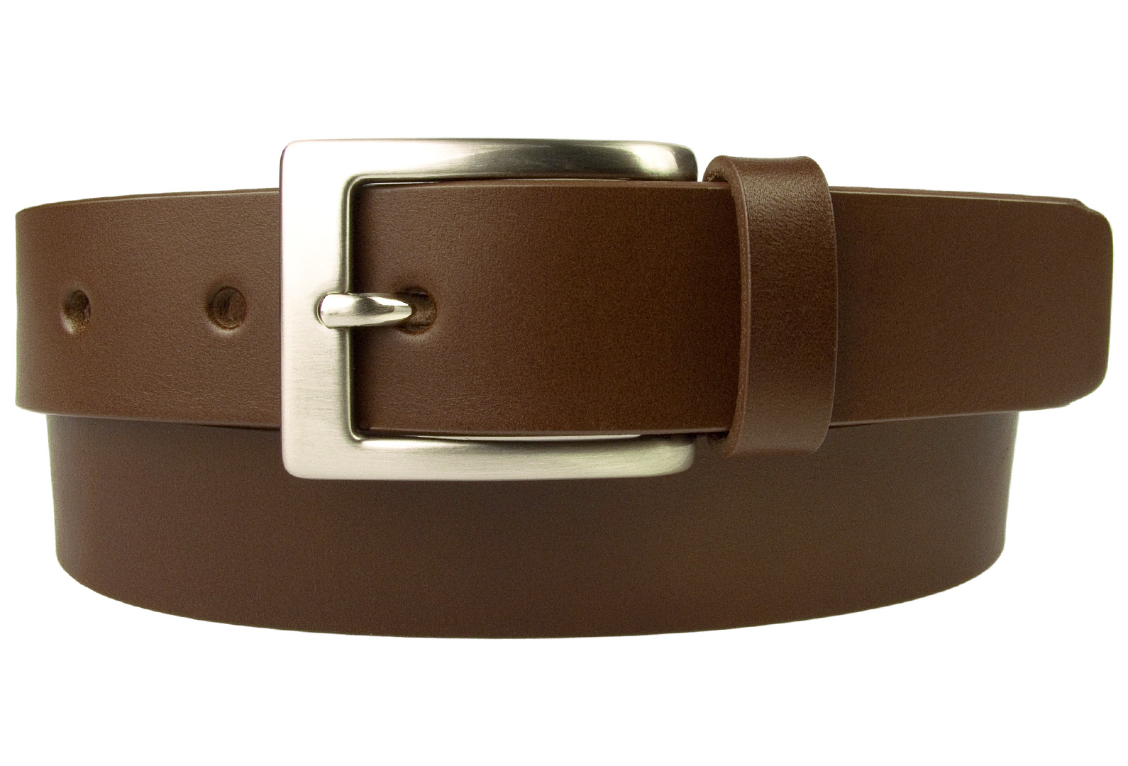 Mens High Quality Brown Leather Belt Made In UK | BELT DESIGNS