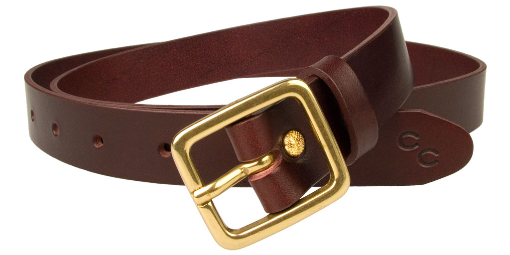 Narrow-Leather-Belt-Mulberry-  display picture 1