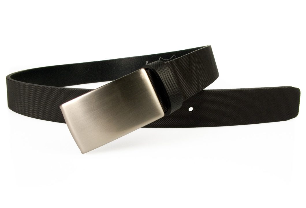 Smart Embossed Plaque Buckle Belt.