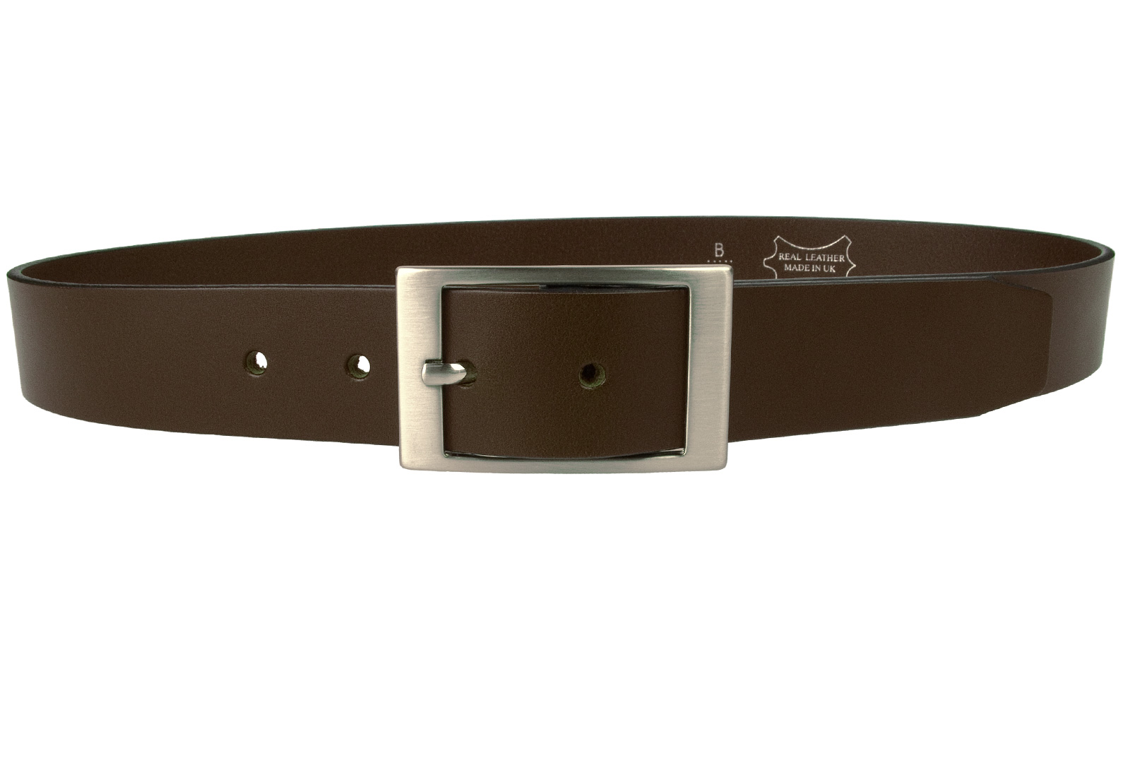 Dark Havana Brown Leather Belt - 1 3/8&quot; Wide | BELT DESIGNS