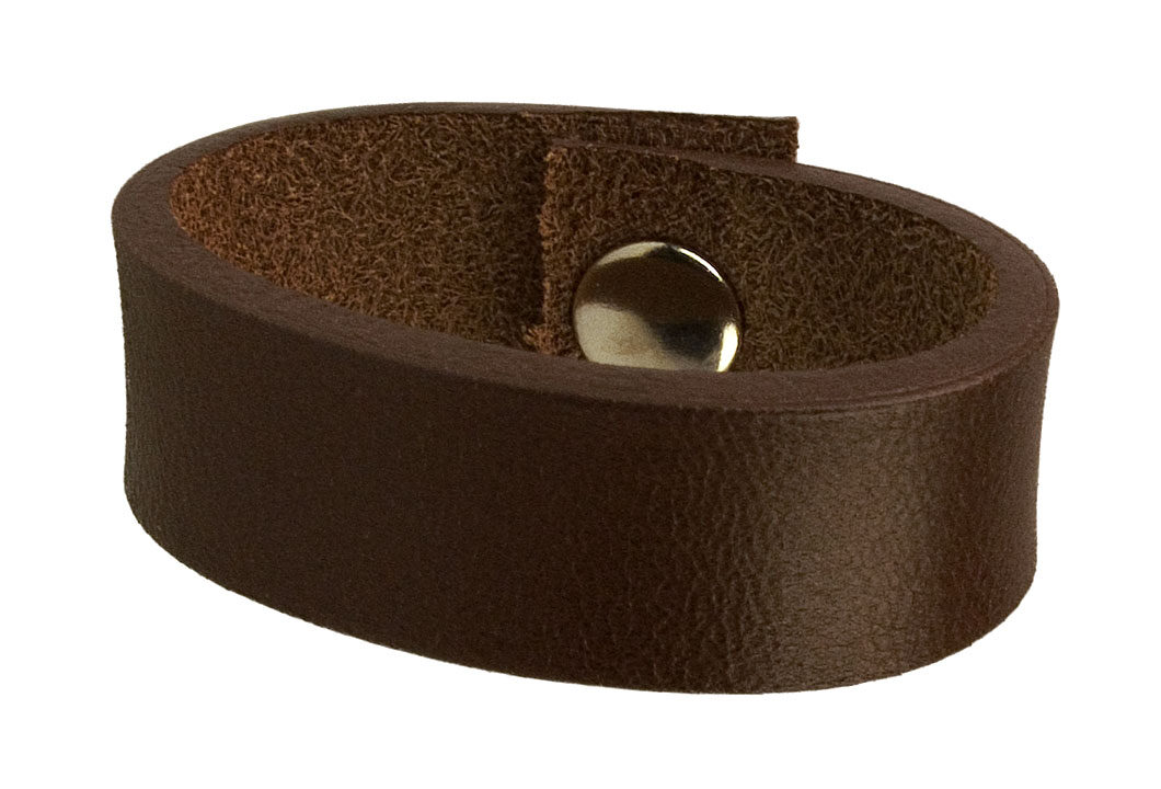 Dark Brown Belt Loop Edge Finished. Full Grain Vegetable Tanned Leather. Made In UK